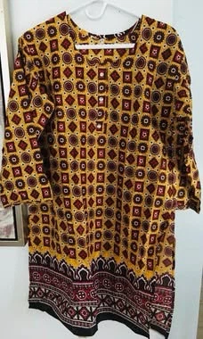 Kurtis are available for sale.