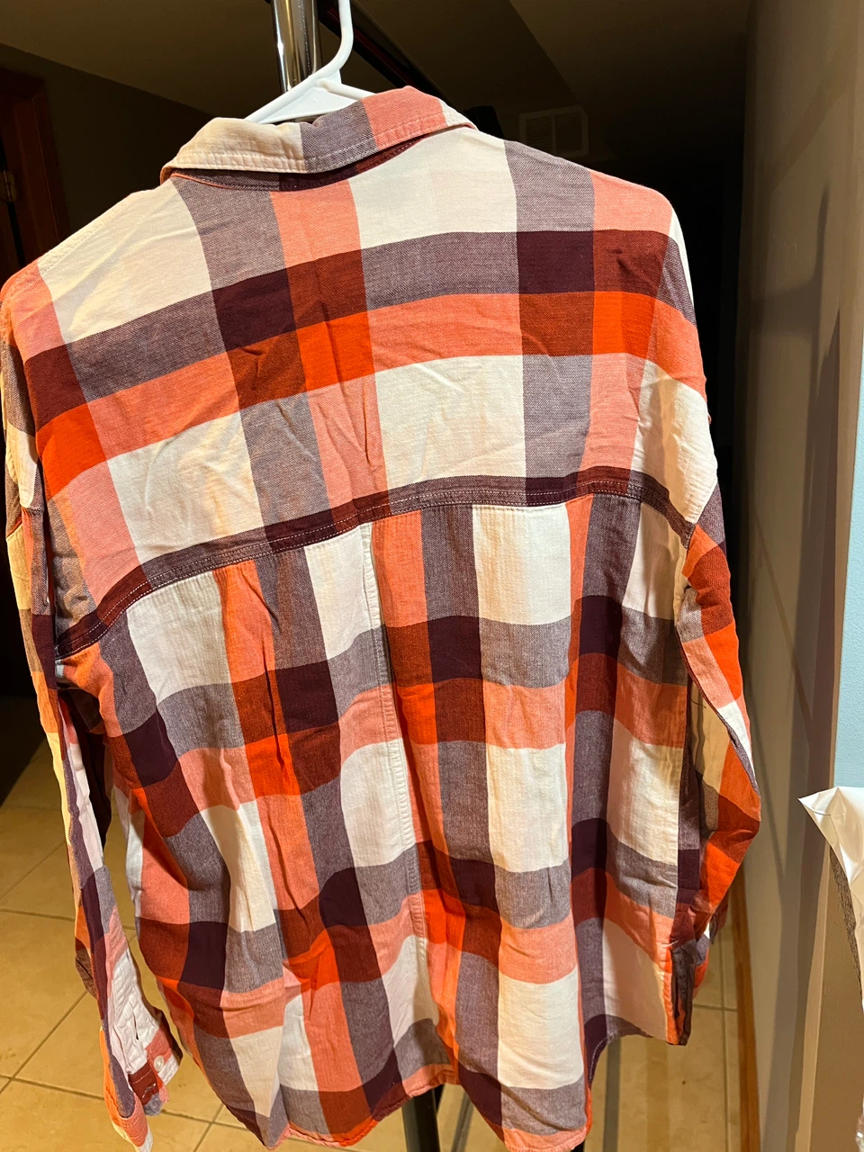 Old Navy The Boyfriend Shirt Plaid Large - photo 3
