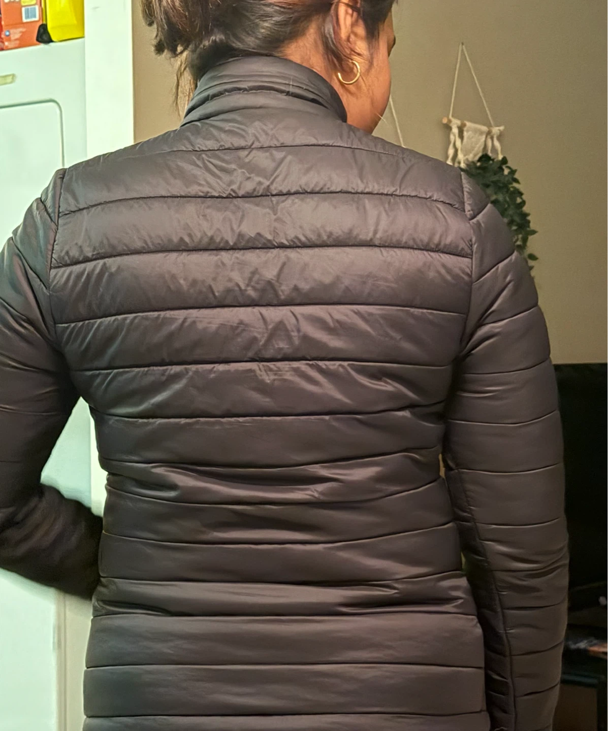 Van Heusen Women's Lightweight Puffer Jacket — Black, Size S