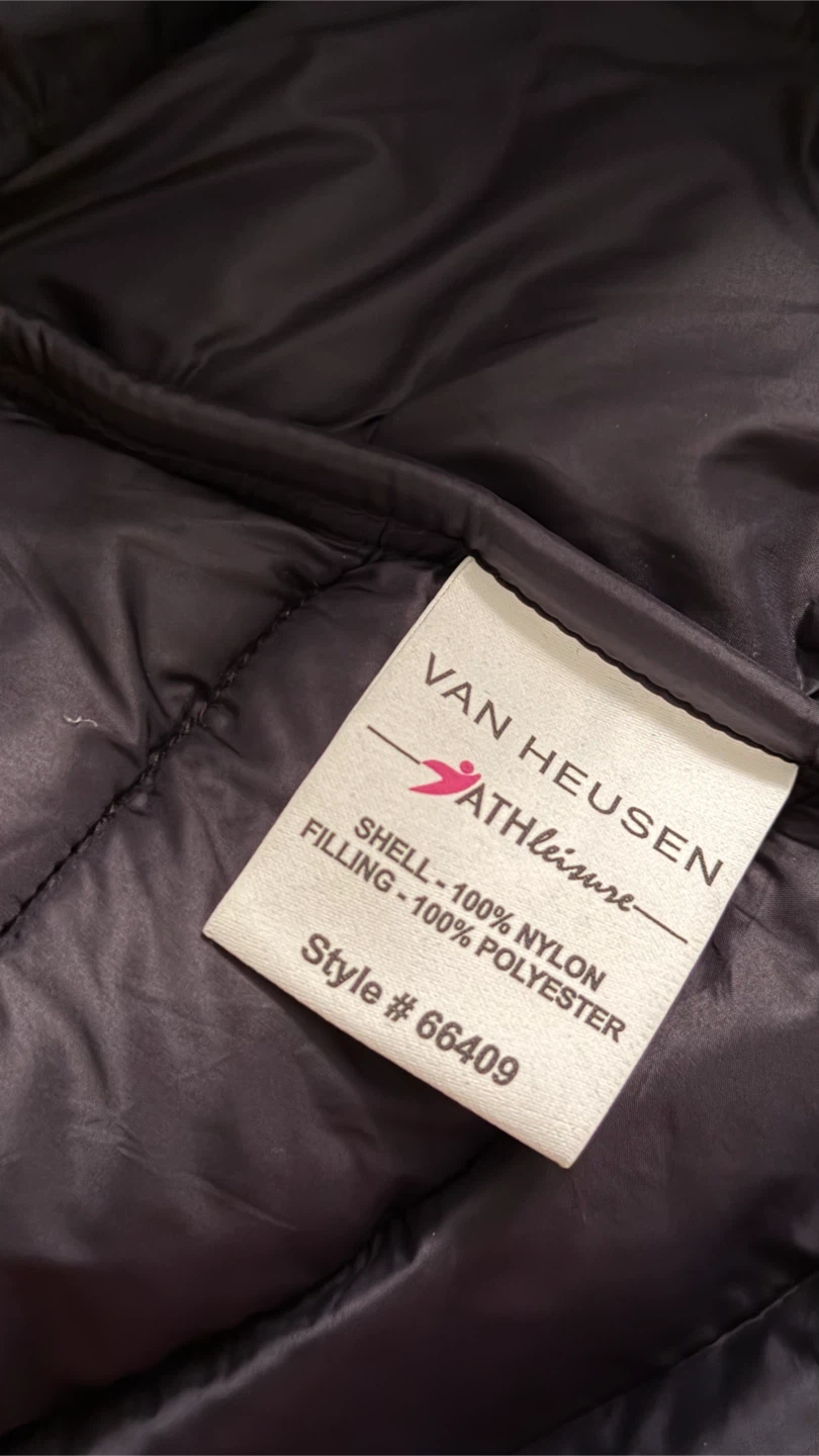 Van Heusen Women's Lightweight Puffer Jacket — Black, Size S - photo 4