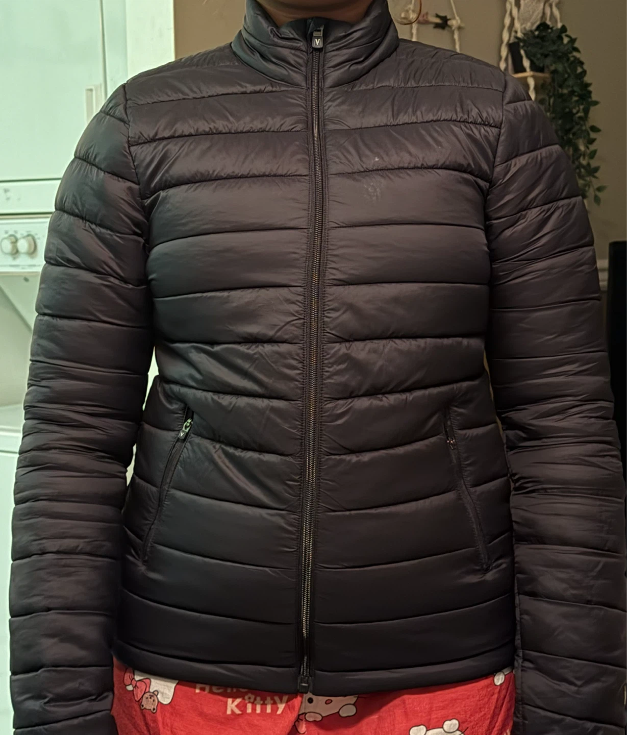 Van Heusen Women's Lightweight Puffer Jacket — Black, Size S - photo 5