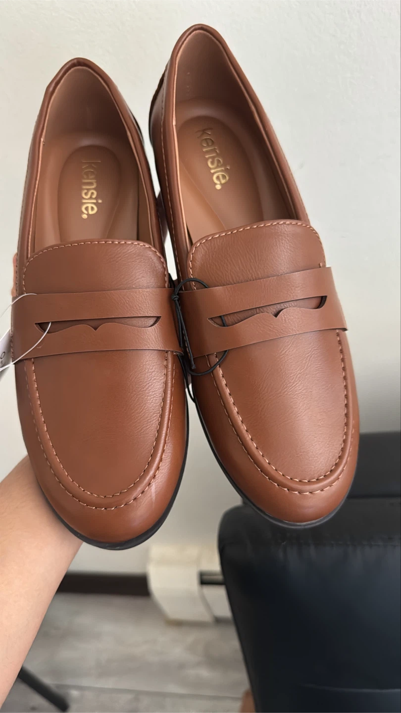 Kensie Women's Cognac Penny Loafers