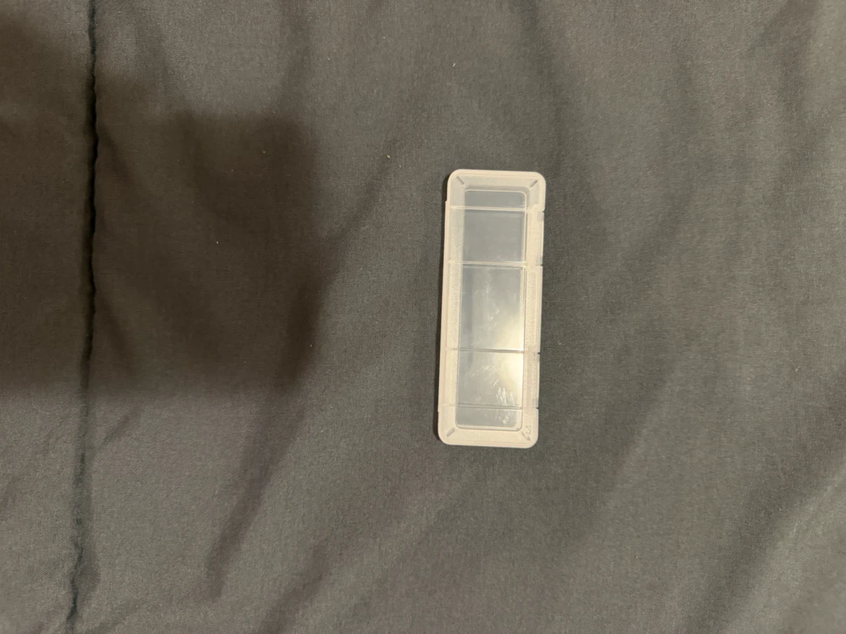 2 Clear Plastic Storage Case for NVME SSD’s