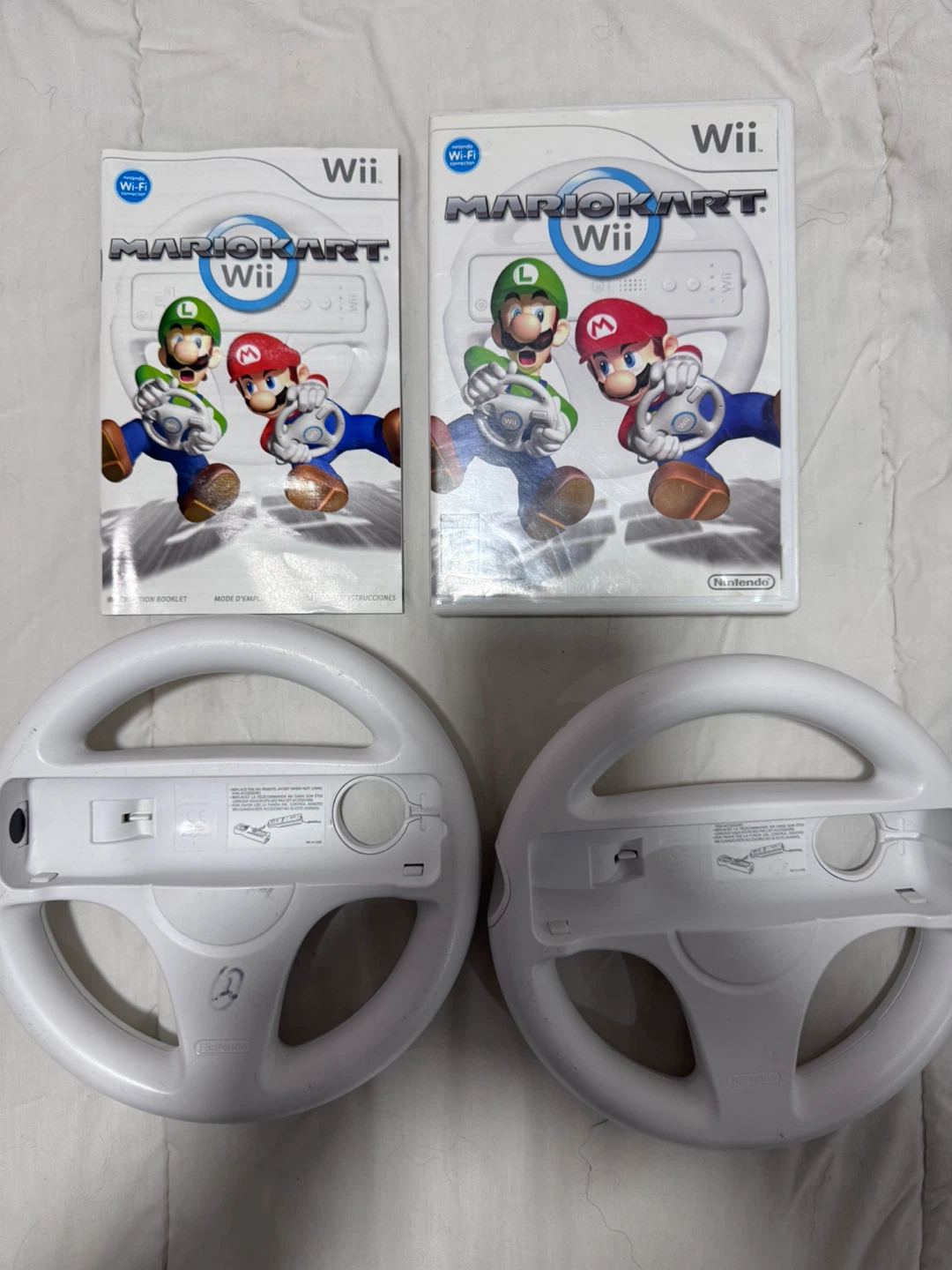Mario Kart Wii with Two Wii Wheels