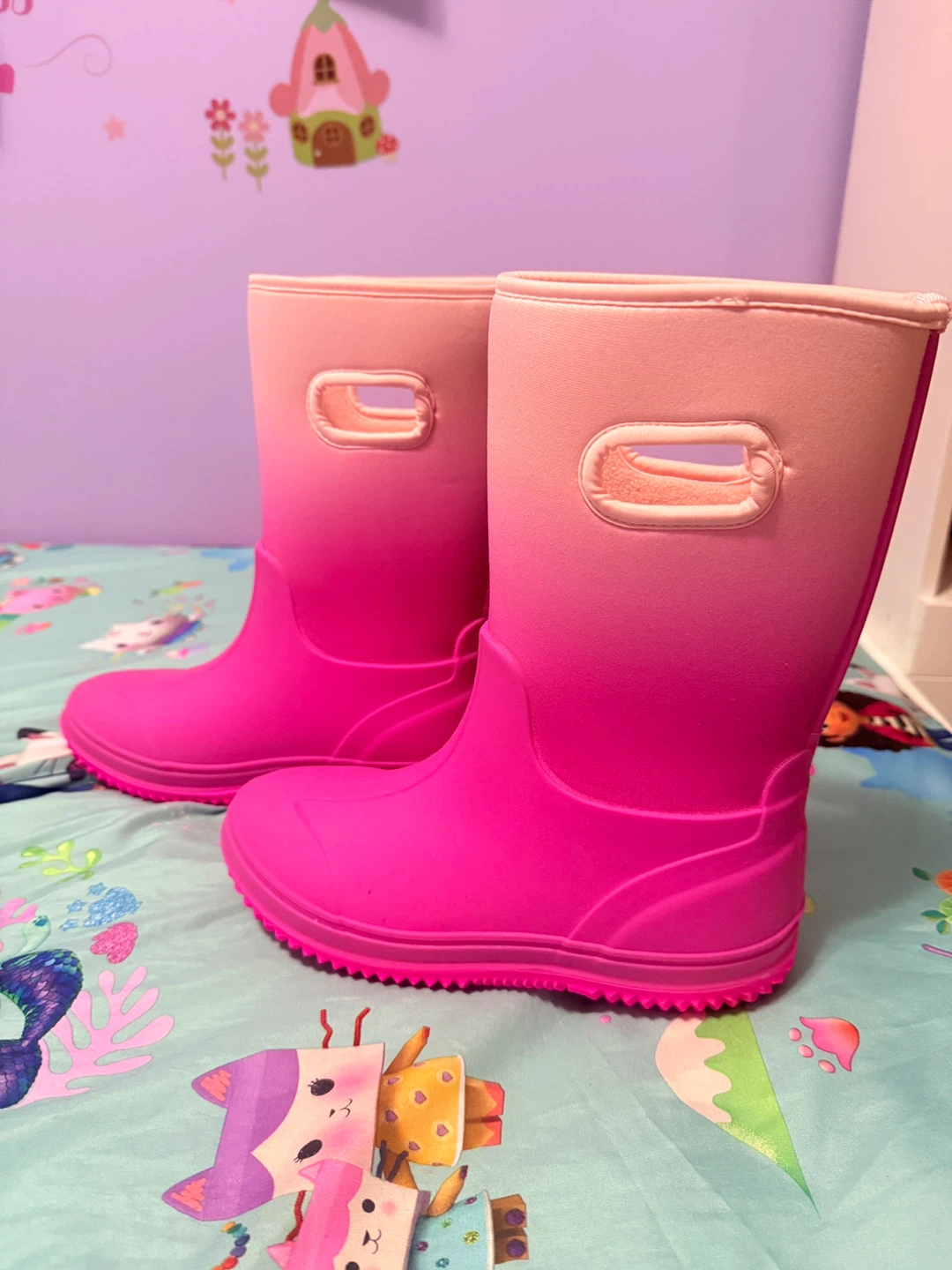 Pink ombre rain boots - photo 2