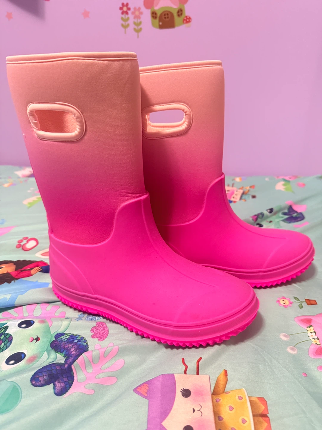 Pink ombre rain boots - photo 4