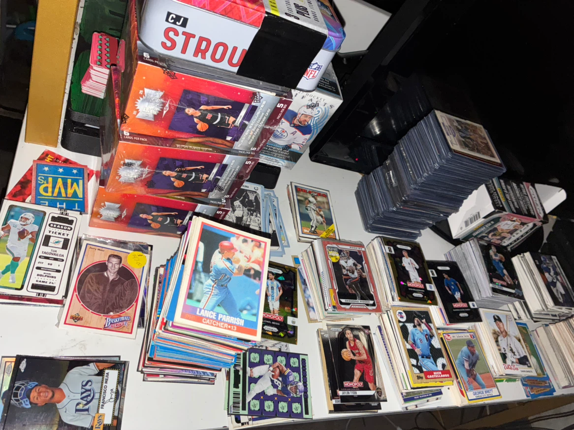 Large Assorted Sports Trading Card Collection