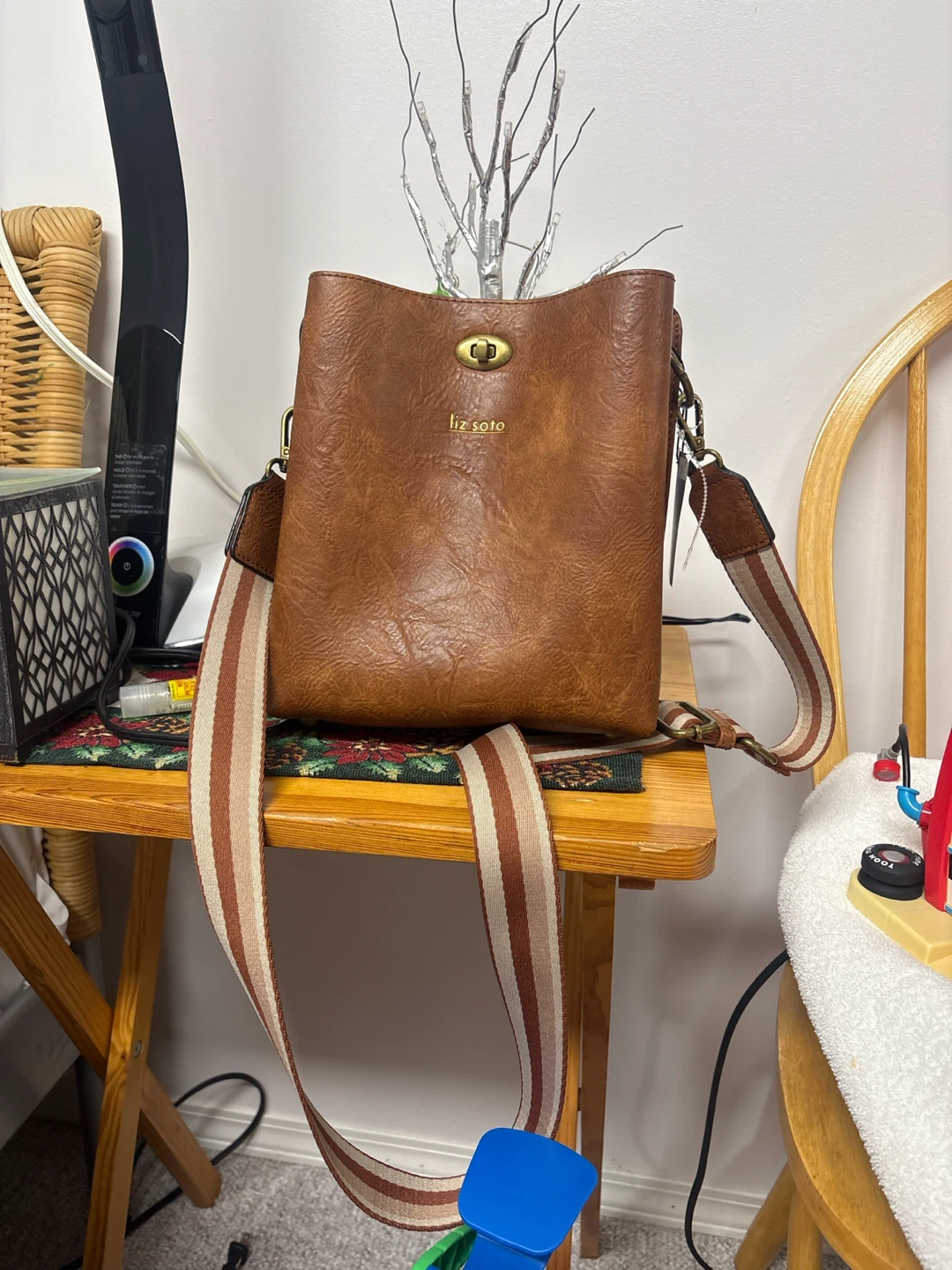 Liz Soto Brown Crossbody Bag
