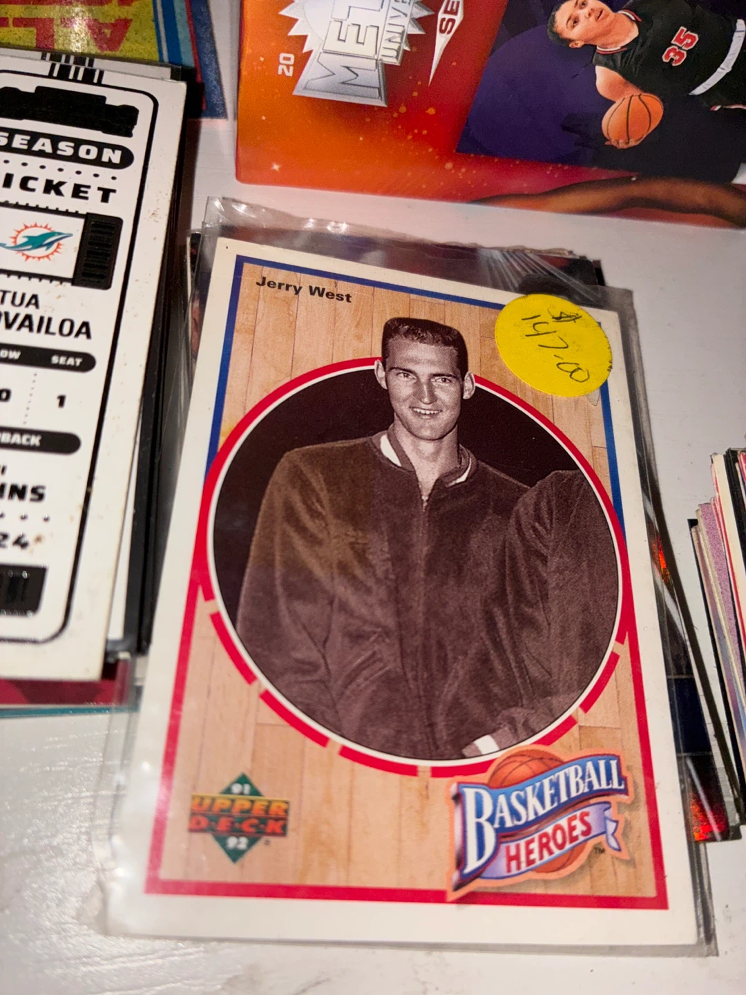 1991-92 Upper Deck Basketball Heroes Jerry West Card