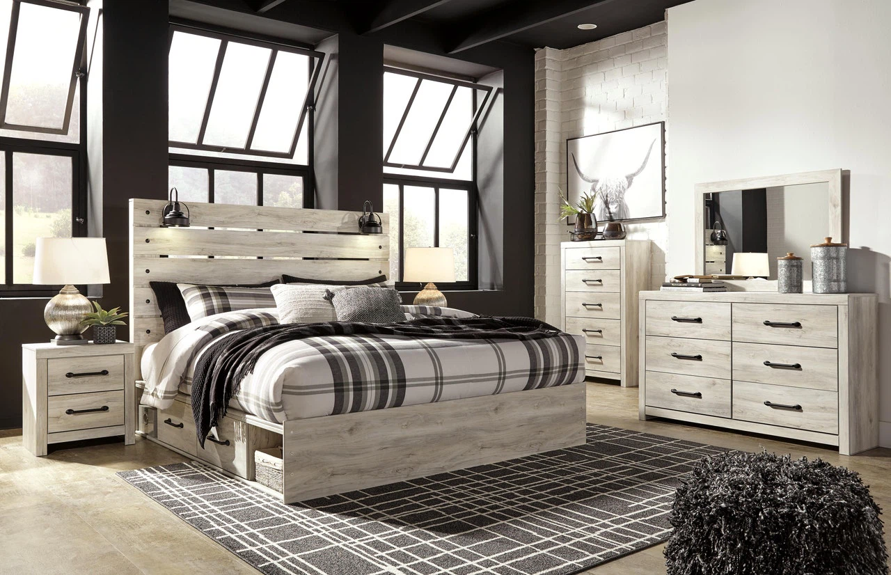 Queen bed fram with mattress