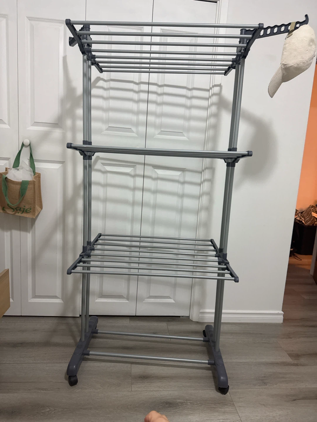 3-Tier Foldable Clothes Drying Rack - photo 3