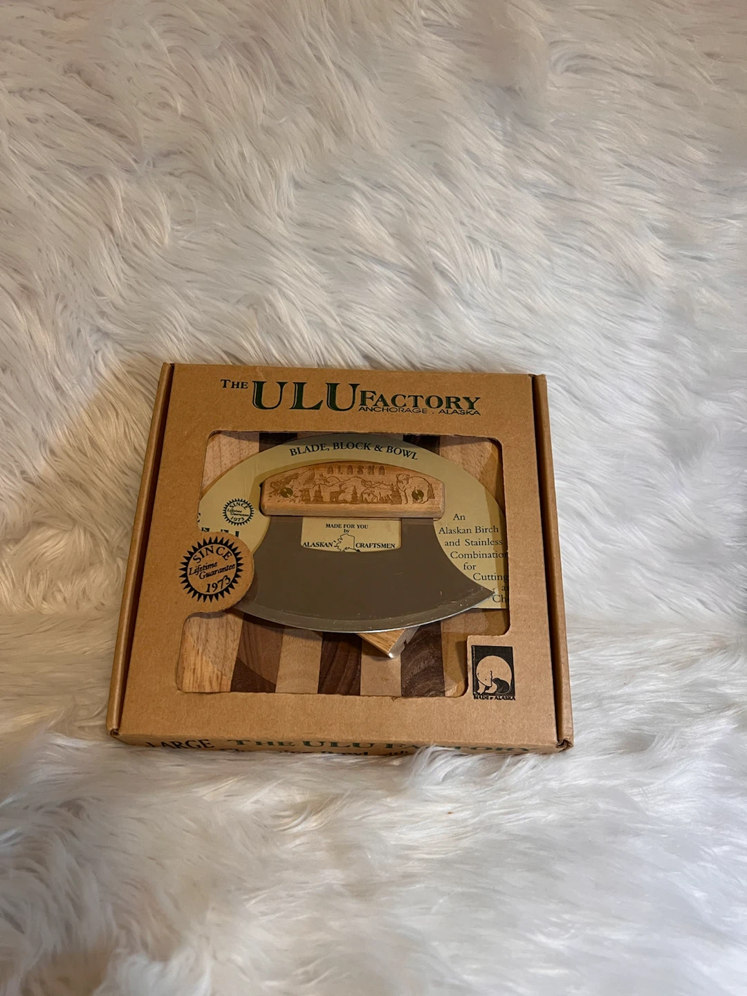 The Ulu Factory Large Chopping Bowl and Knife