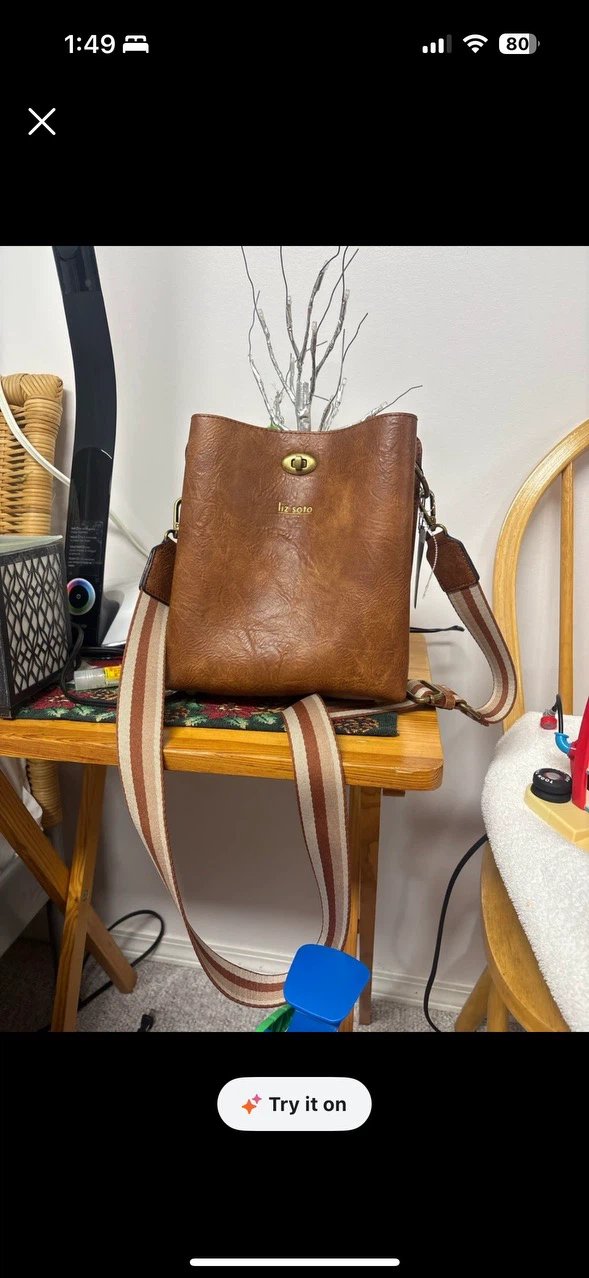Liz Soto Brown Crossbody Bag