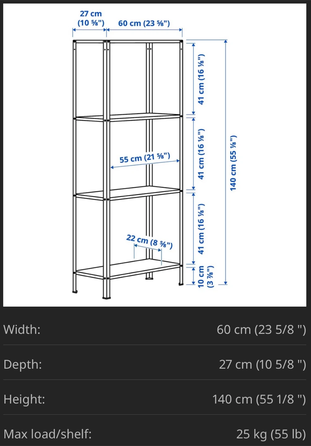 IKEA hyllis shelf unit - photo 2