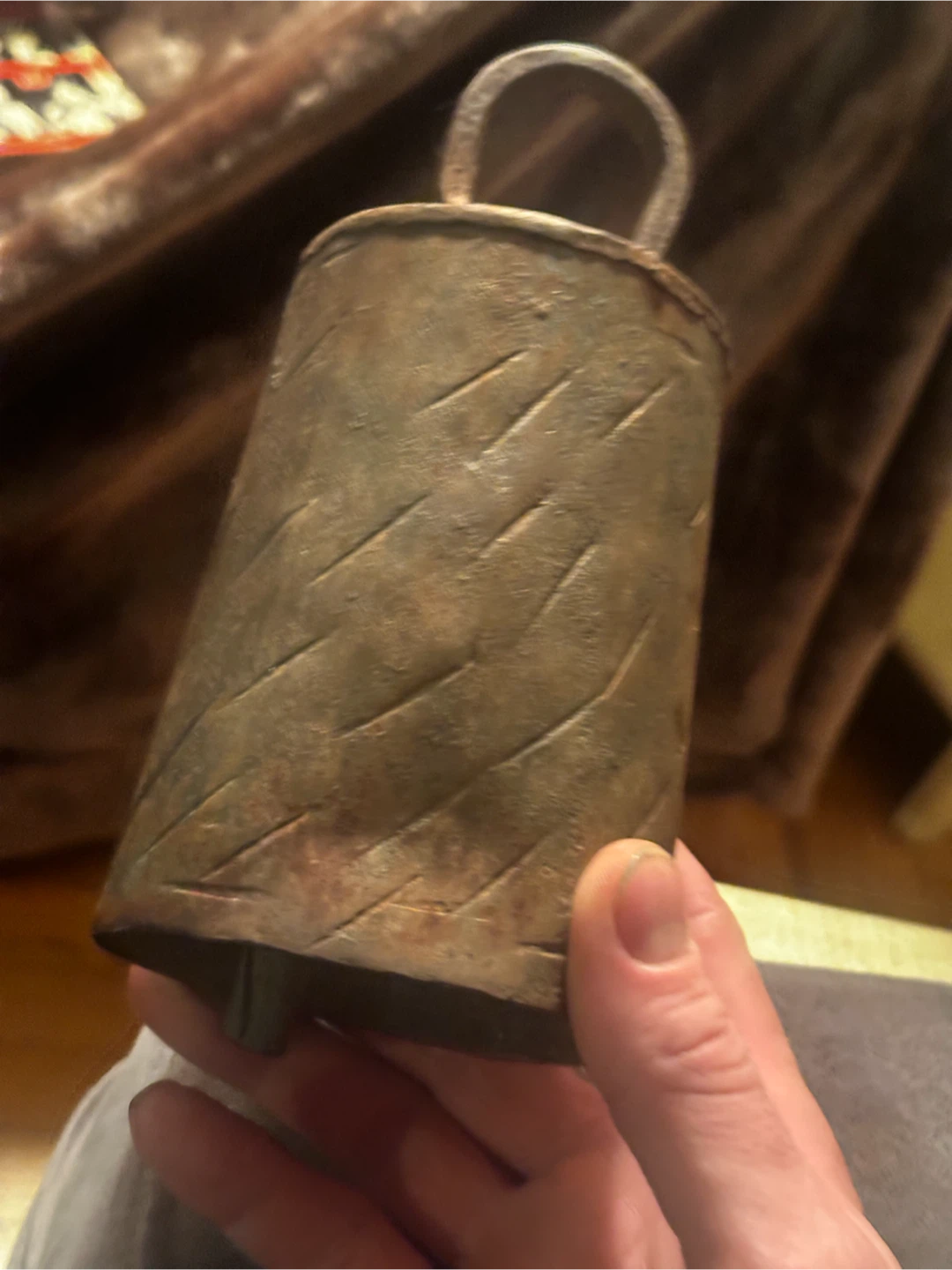 antique hand made cow/ lamb bell - photo 5