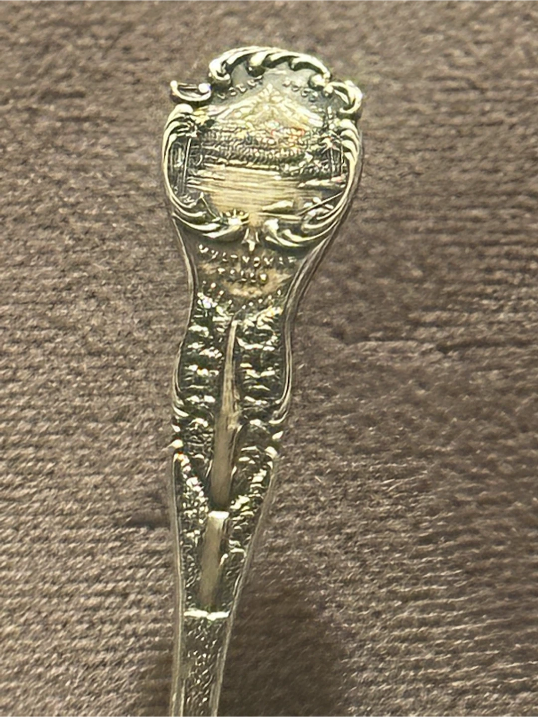 Antique Sterling Oregon Mt Hood Salmon Souvenir Spoon Mayer - photo 2