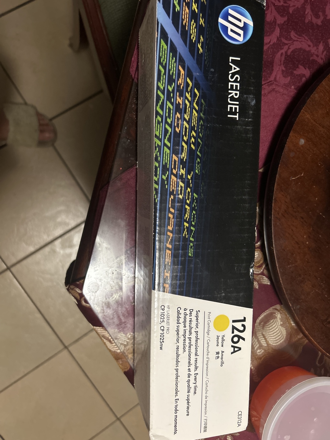 HP 126A Yellow LaserJet Toner Cartridge CE312A