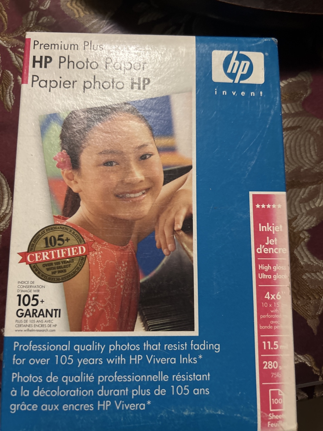 HP Premium Plus 4x6 inch Photo Paper