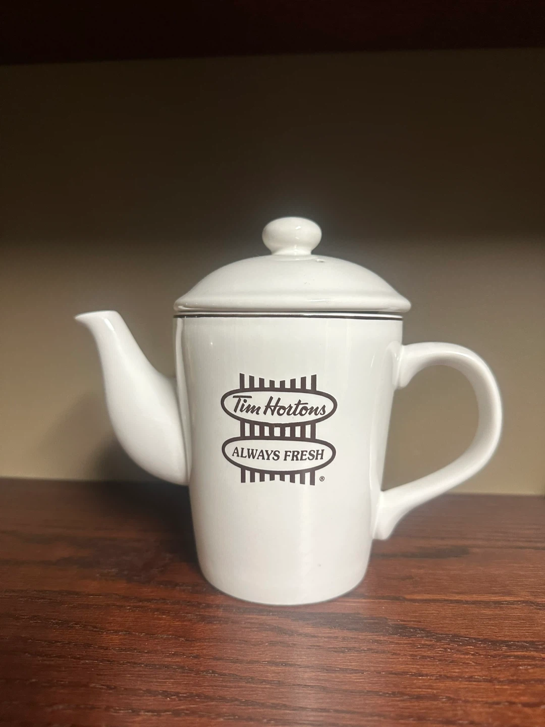 Tim Hortons ceramic teapot