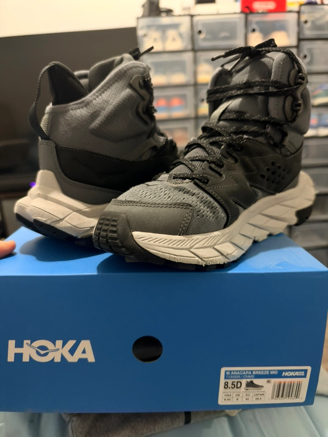 Hoka Anacapa Breeze Mid Hiking Boots 8.5D