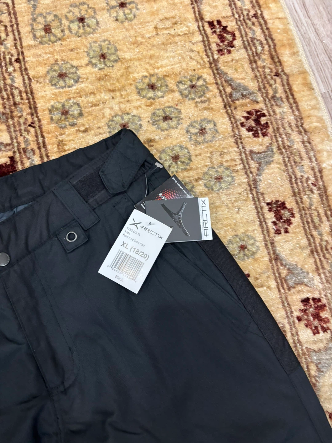 Arctix Kids Reinforced Snow Pants, Black, XL (18/20) - photo 4