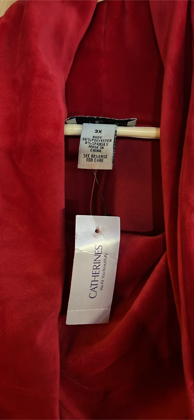 Catherines Red Cowl Neck Top - photo 2