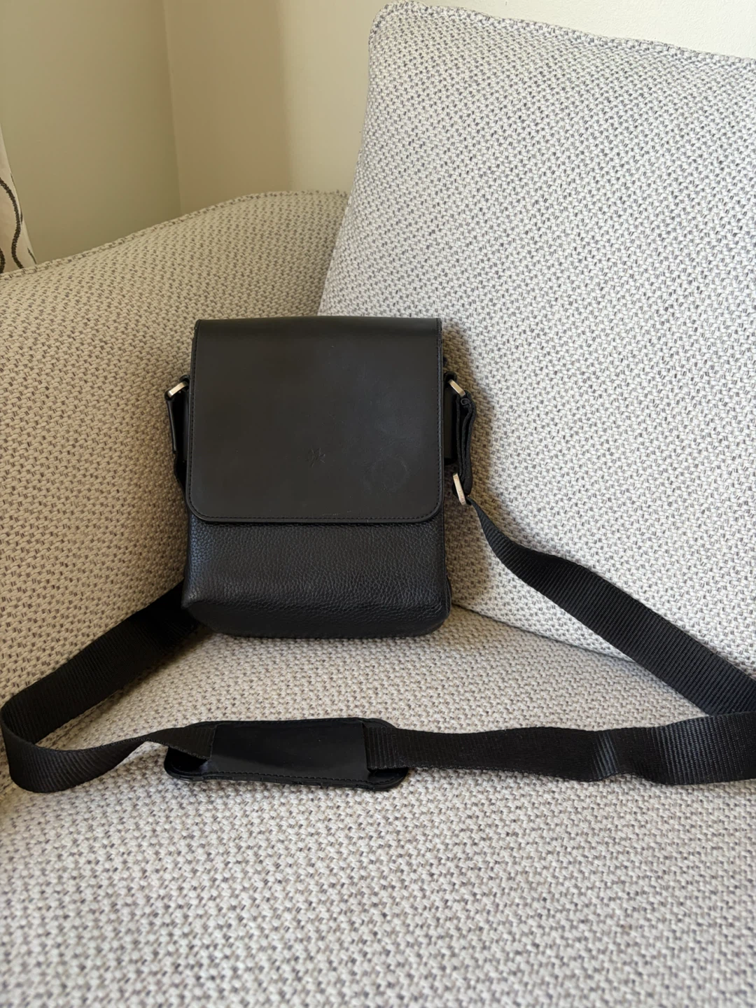 Persian leather crossbody bag