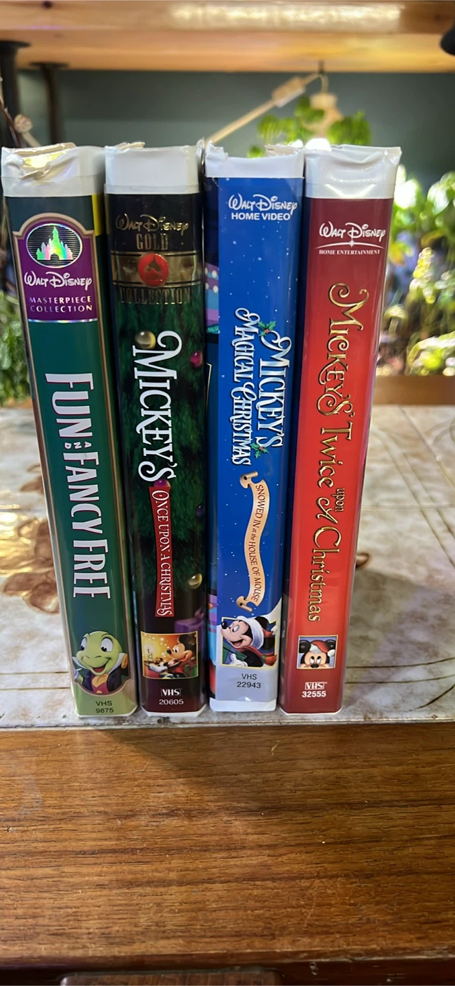Set of 4 Disney VHS Tapes