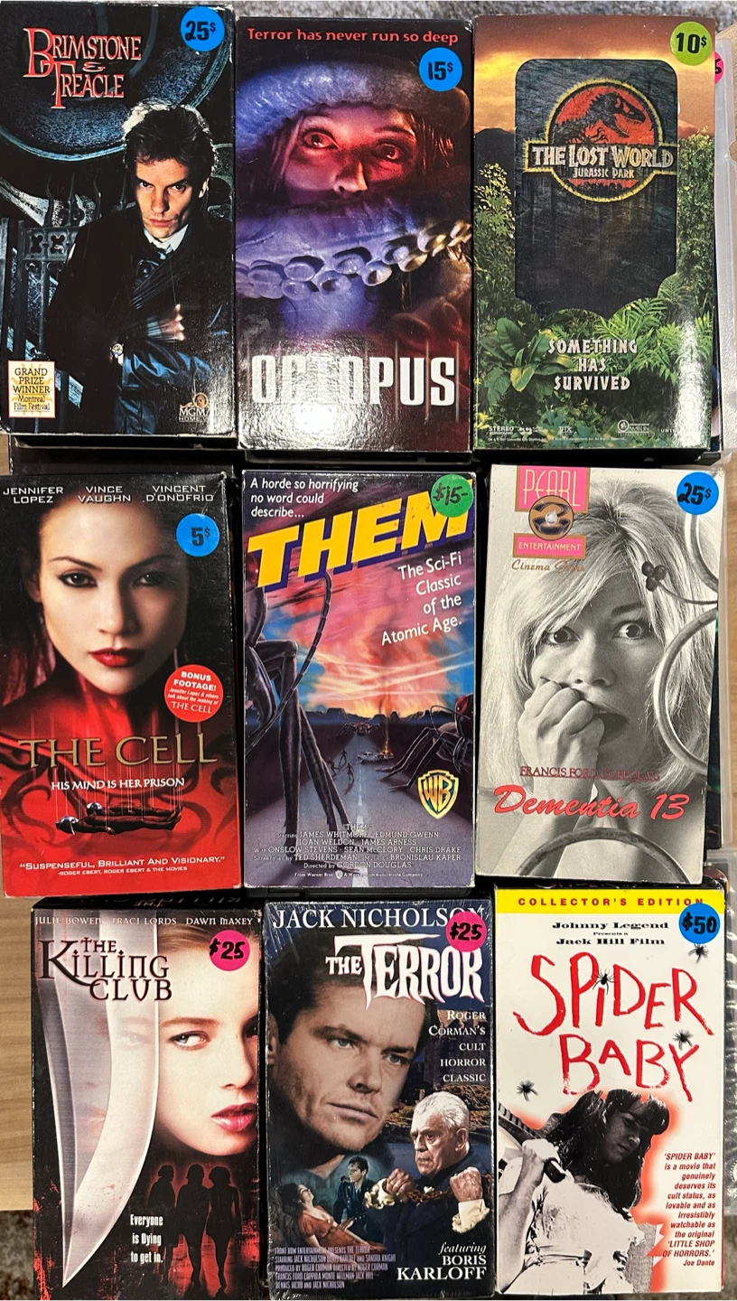 Large Collection of Vintage Horror and Thriller VHS Tapes - photo 4