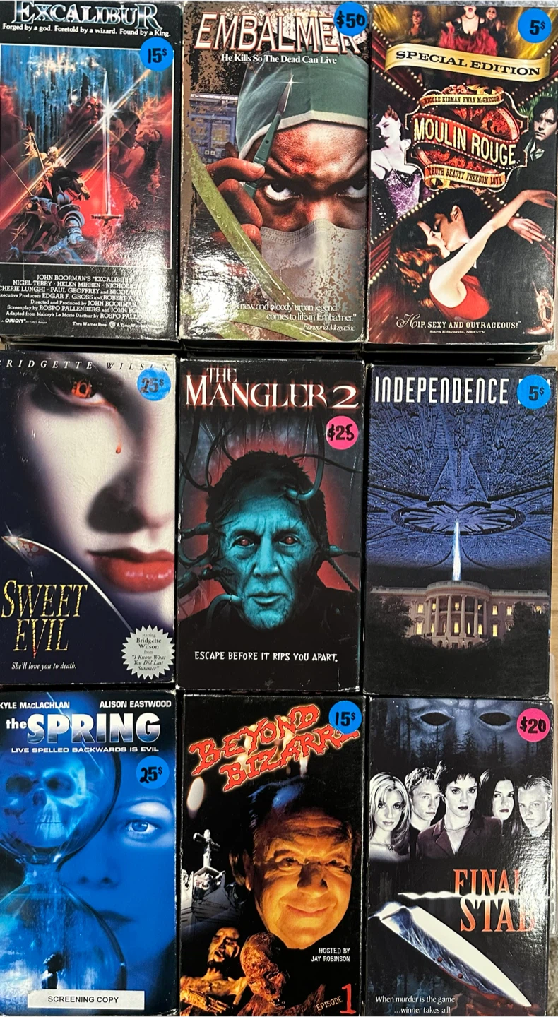Large Collection of Vintage Horror and Thriller VHS Tapes - photo 5