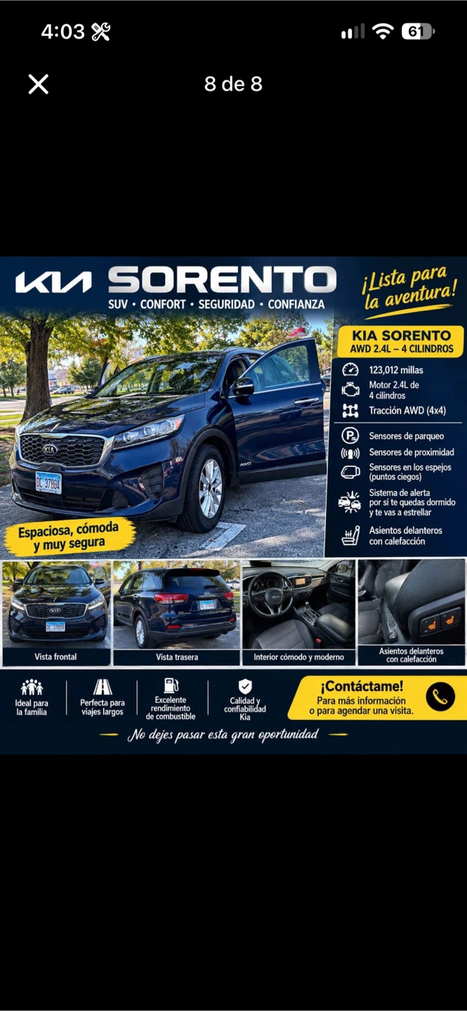2020 Kia Sorento AWD SUV