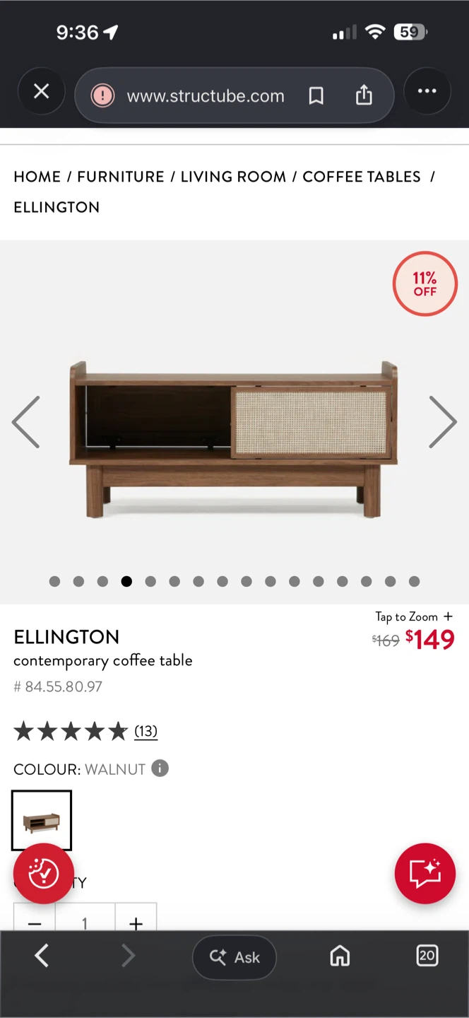 Structube Ellington Coffee Table - photo 4