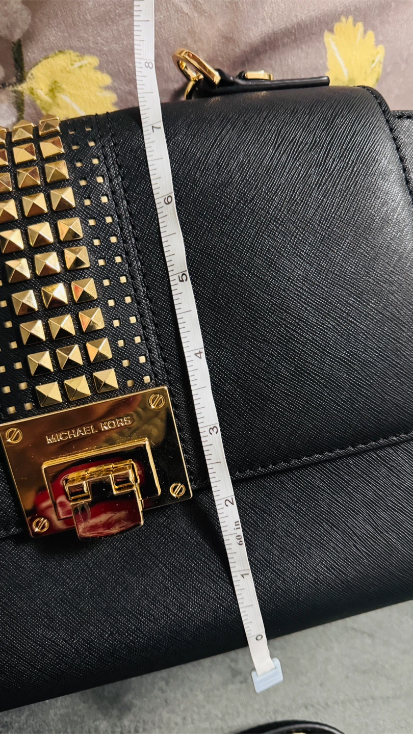 Authentic Michael Kors Studded Black Handbag - photo 5