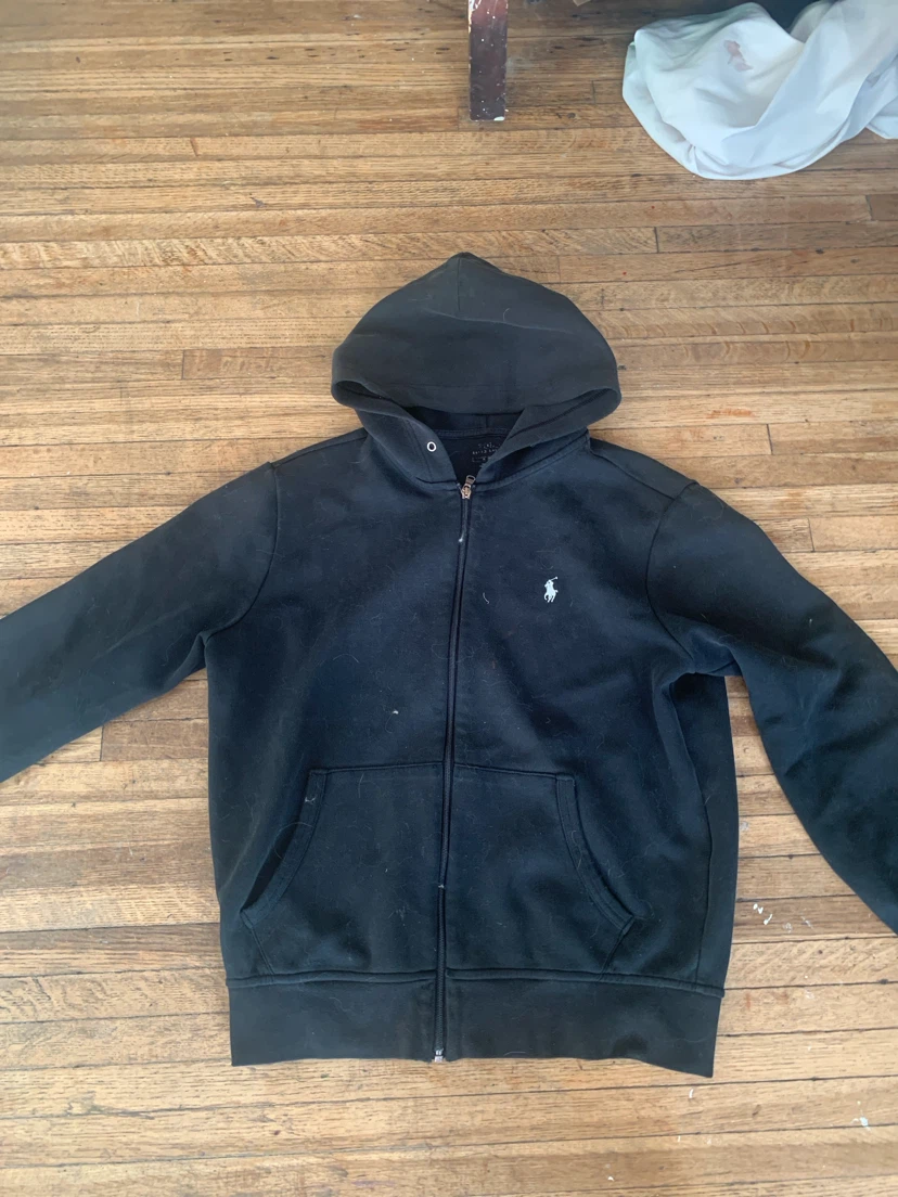 Ralph Lauren Black Full-Zip Hoodie
