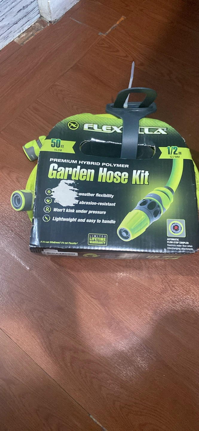 Flexzilla 50ft Premium Hybrid Polymer Garden Hose Kit