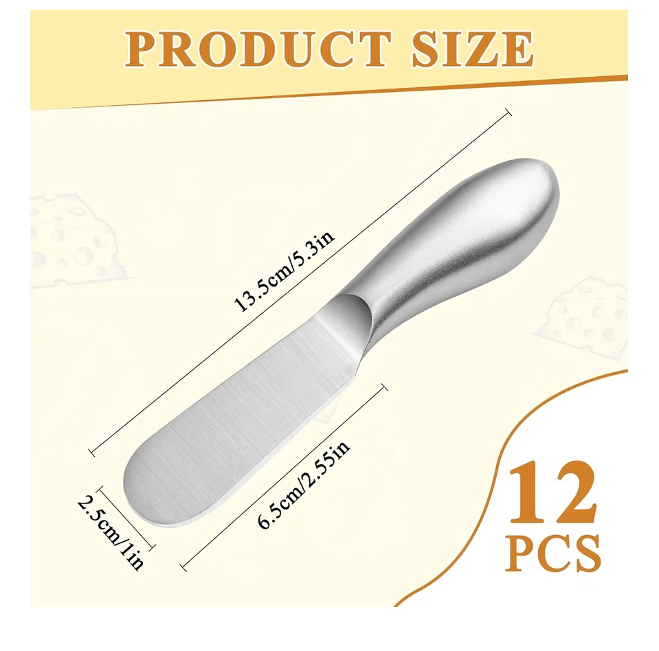 Supkiir 12-Piece Stainless Steel Butter Spreader Set - photo 2