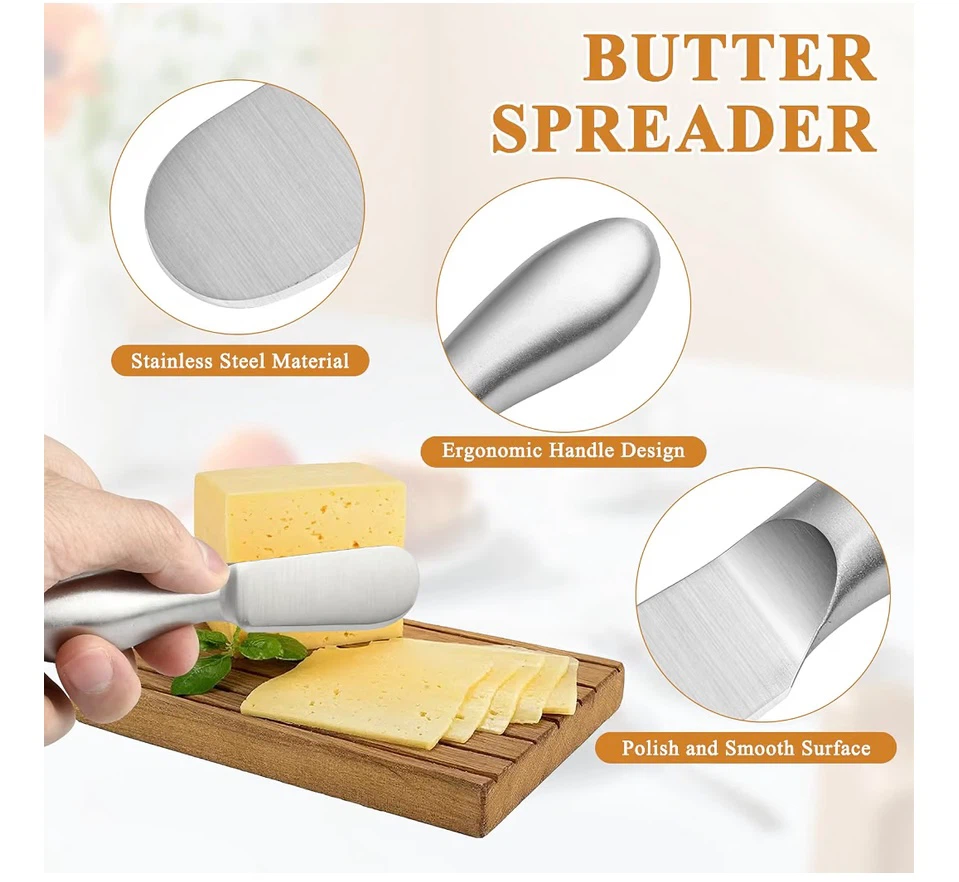 Supkiir 12-Piece Stainless Steel Butter Spreader Set - photo 4