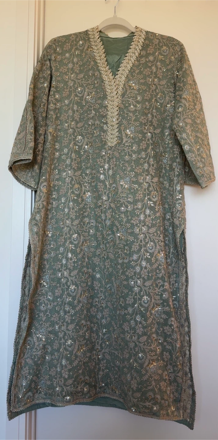 Sage Green Maria B Embroidered Kurti
