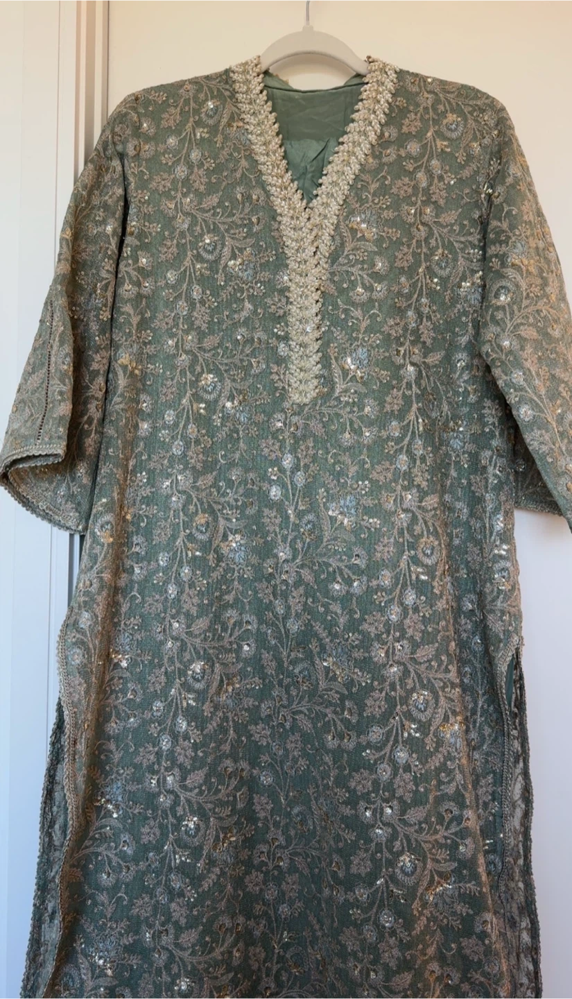 Sage Green Maria B Embroidered Kurti - photo 2