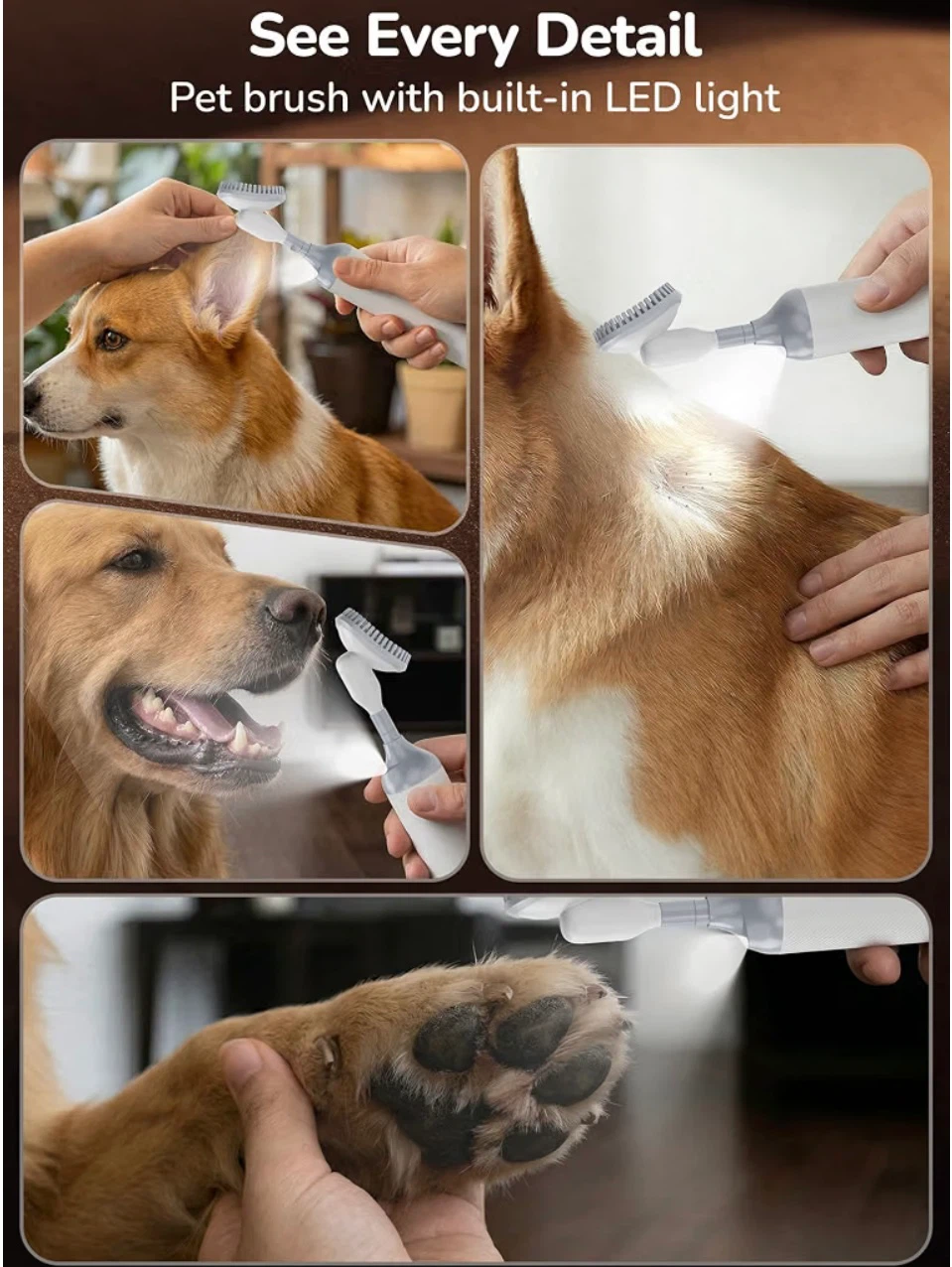 PalNests Electric Pet Crevice Cleaning Brush 3-in-1 - photo 5