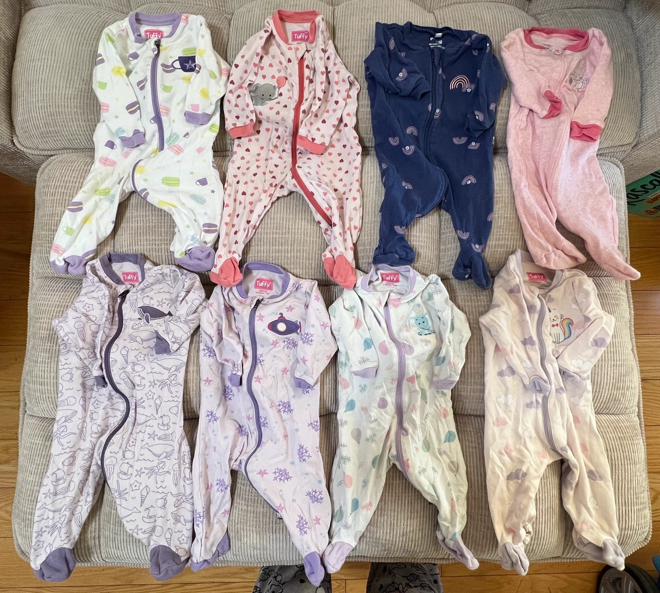 Baby girl sleeper onesie bundle 3 Months - photo 2