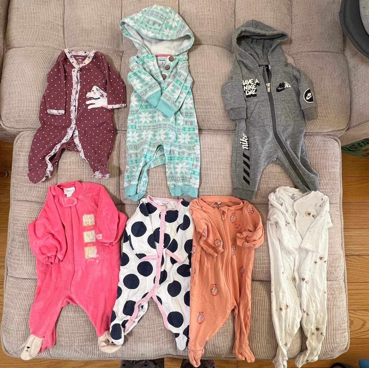 Baby girl sleeper onesie bundle 3 Months - photo 3