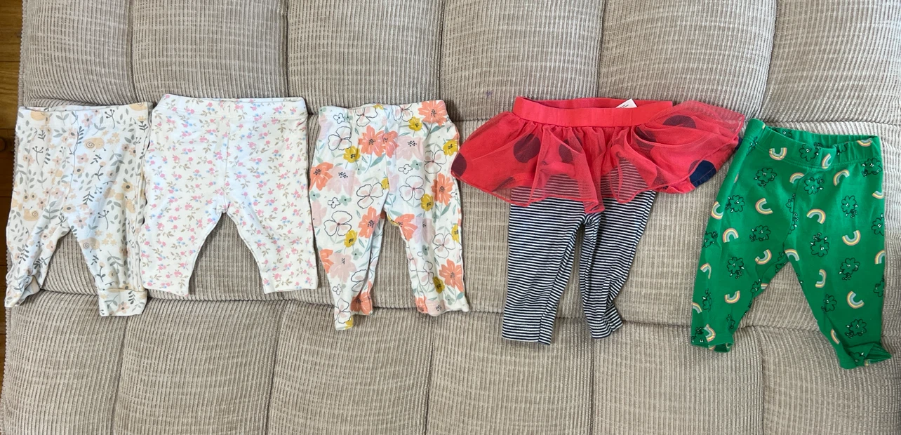 Baby Girl pants 0-3 months Bundle