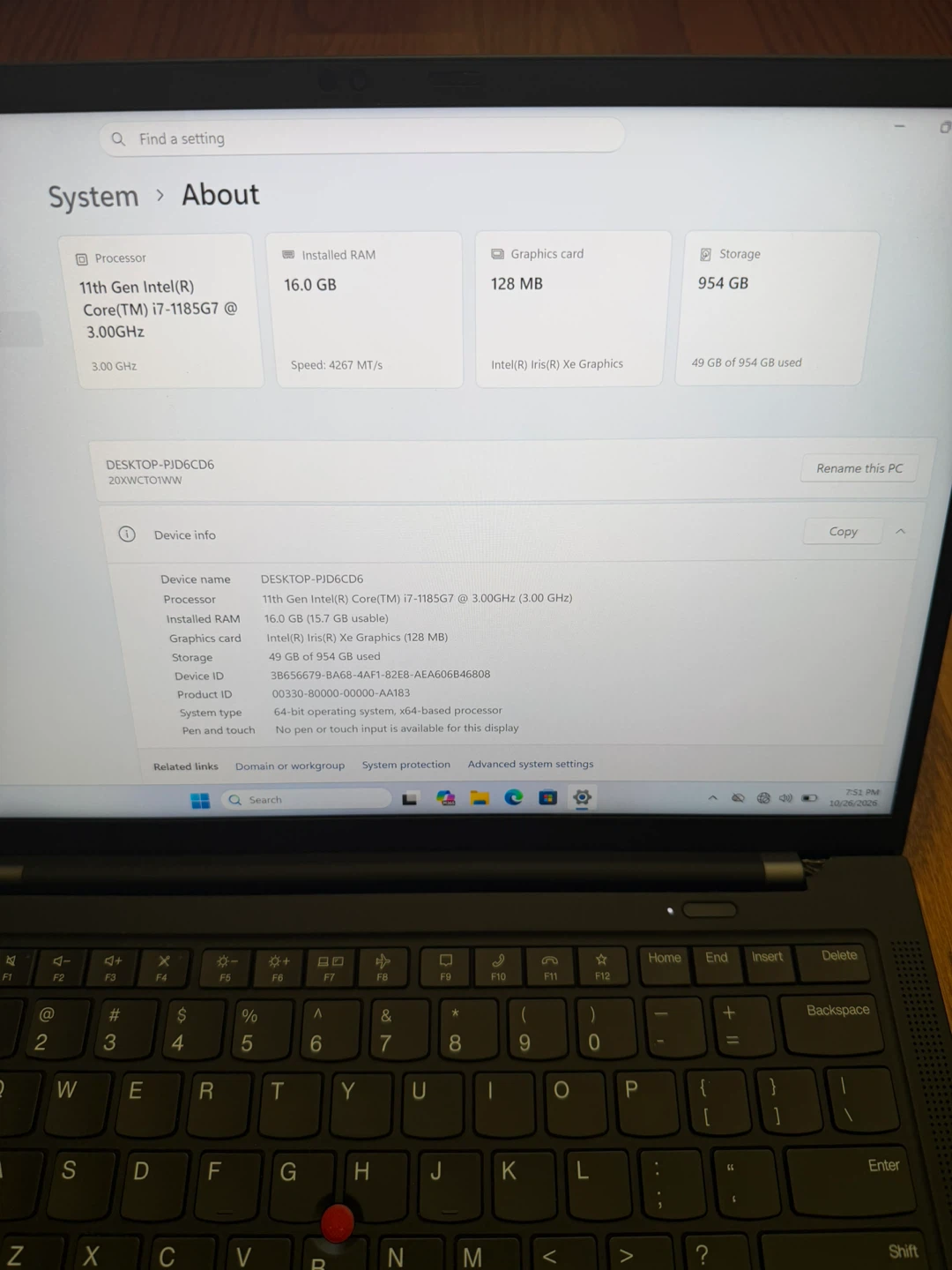 Lenovo X1 Gen 9/16GB RAM/1TB SSD/Fully Functional/with charger - photo 3