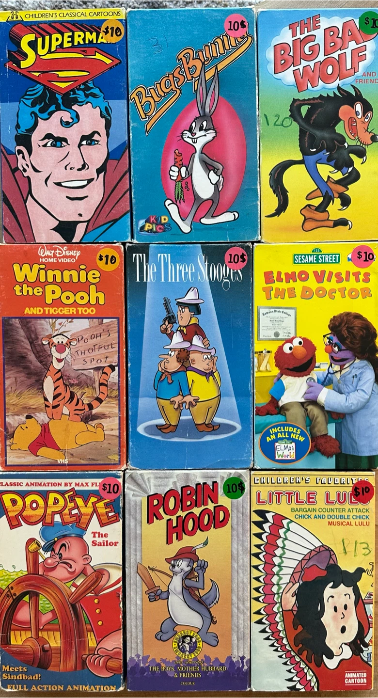 Vintage Children's VHS Tapes (individual Prices in Photos)