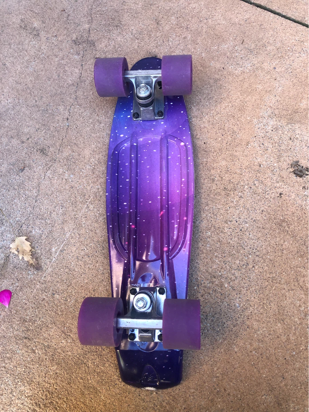 Gonex Purple Galaxy Plastic Skateboard - photo 3
