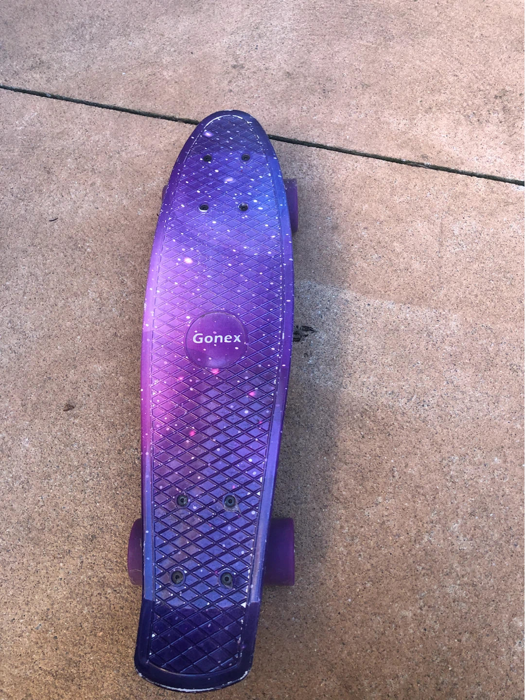 Gonex Purple Galaxy Plastic Skateboard