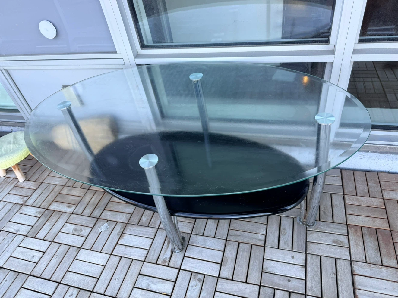 Oval Glass Coffee Table - photo 3