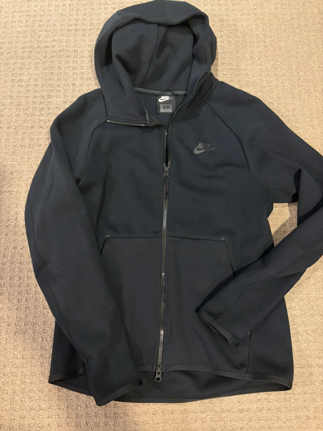 Nike Tech Fleece Full-Zip Hoodie Black