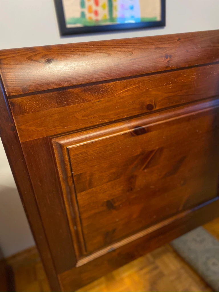 Solid Wood Sleigh Bed Frame - photo 4